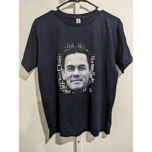 John Cena Wrestling T-Shirt YOUTH SIZE L Heavy Cotton Blue